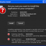 Installation Screen