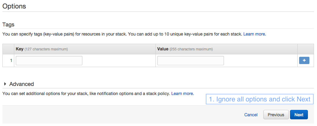 CloudFormation-Options