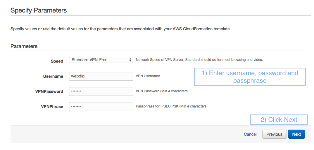 CloudFormation-SpecifyParameters