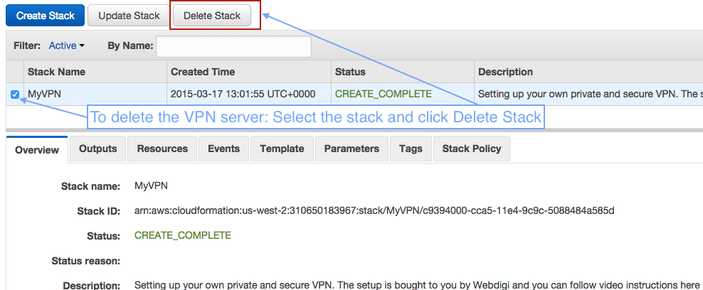 CloudFormation-DeleteStack