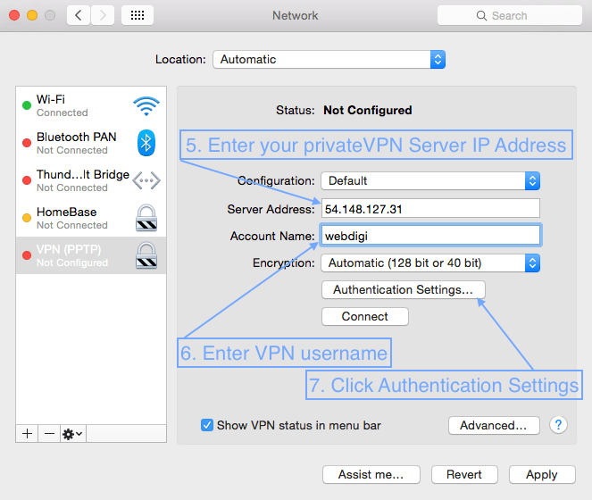 how to set up a free vpn server